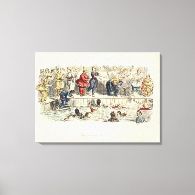 Toile Swimming for Ladys, 1844 (Recto)