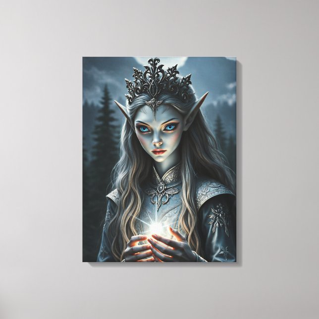 Toile Sylvarae Nightwhisper Elfe ensorceleuse enchantée  (Recto)
