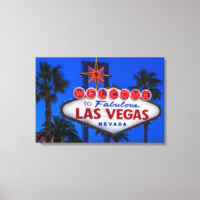 Toile SYMBOLE Bienvenue À Las Vegas (Recto)