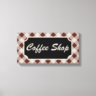 Toile SYMBOLE Brown En vichy Café