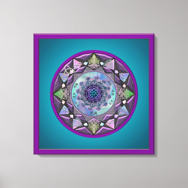 Toile Symbole celtique Mandala (Recto)