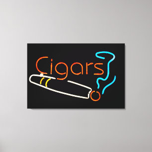 Toile SYMBOLE Cigares NEON