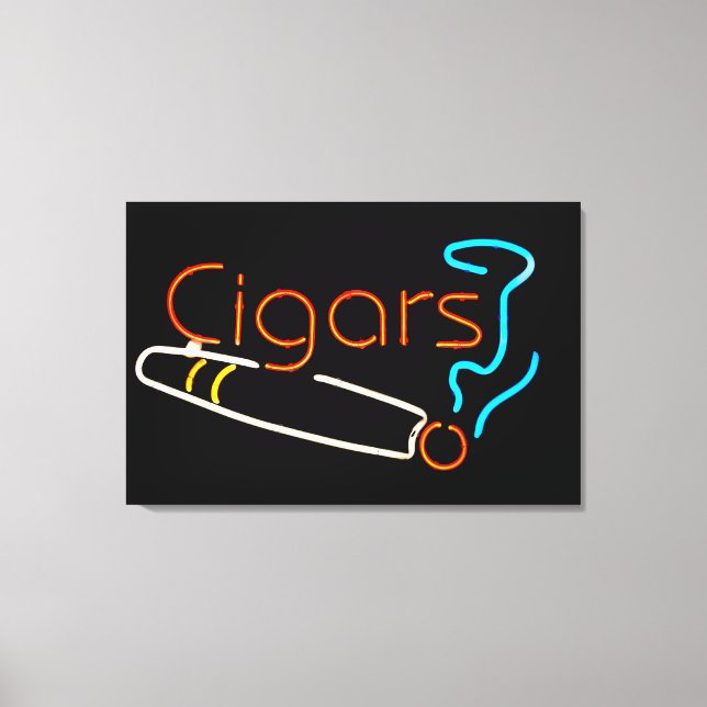 Toile SYMBOLE Cigares NEON (Recto)