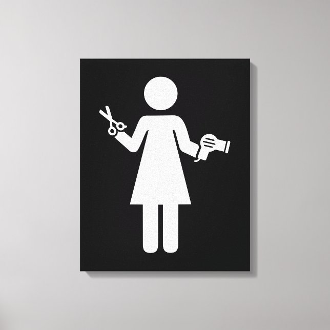 Toile Symbole coiffeur (Recto)