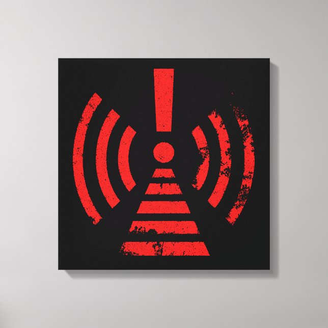 Toile Symbole d'avertissement de rétention d'énergie rét (Recto)