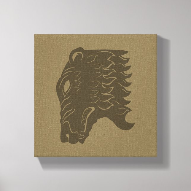 Toile Symbole de tête d'ours BEORN™ (Recto)
