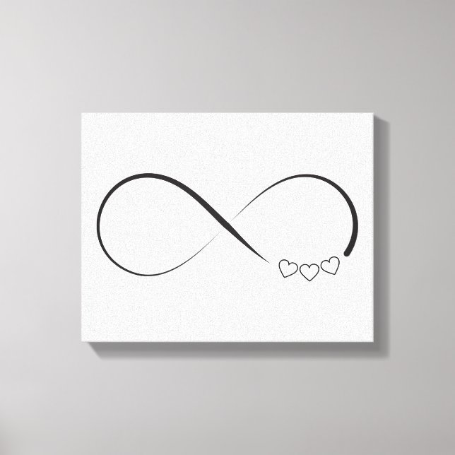 Toile Symbole des coeurs d'infini (Recto)