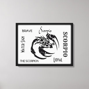 Toile Symbole du zodiaque Scorpion