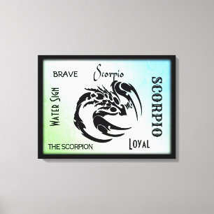 Toile Symbole du zodiaque Scorpion