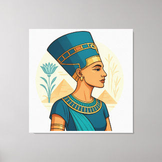 Toile Symbole égyptien élégant de la reine Nefertiti