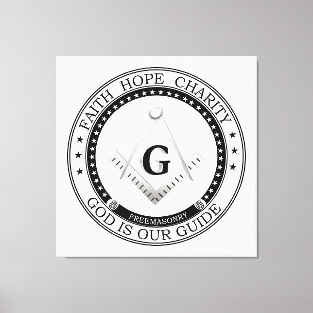 Toile Symbole franc-maçonnerie (Recto)