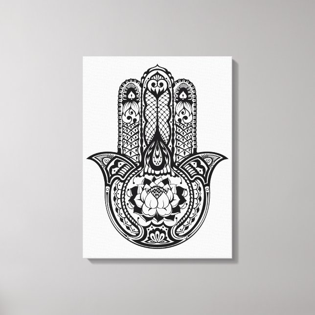 Toile Symbole Hamsa inspiré 6 (Recto)