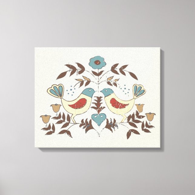 Toile SYMBOLE Hex Amish néerlandais Pennsylvanie Bird Am (Recto)