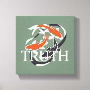 Toile Symbole Koi de la Vérité Inspiré de la Philosophie