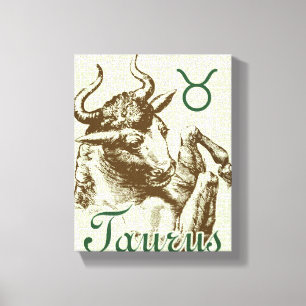 Toile SYMBOLE SIGNE Zodiaque Taurus