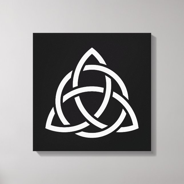 Toile Symbole triquetra de noeud de trinité celtique (Recto)