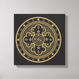 Toile Symbole Wiccan