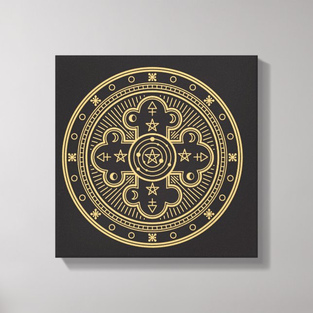 Toile Symbole Wiccan (Recto)