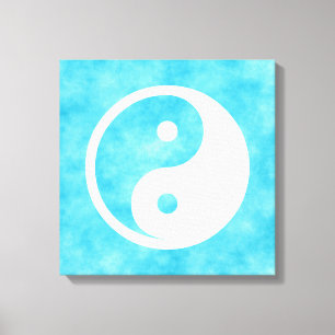 Toile Symbole Yin Yang - tatouage solide design 2