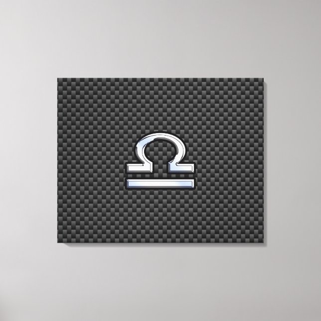 Toile SYMBOLE Zodiaque de Libra sur l'impression en fibr (Recto)
