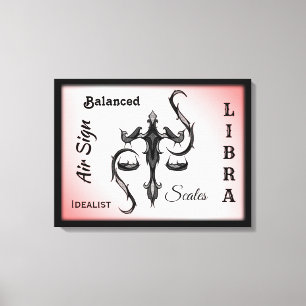 Toile SYMBOLE Zodiaque Libra