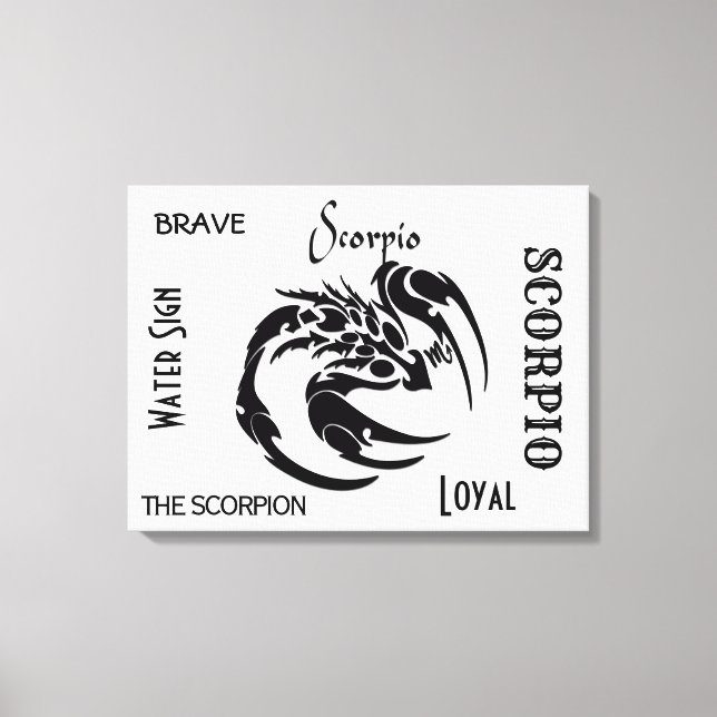 Toile SYMBOLE Zodiaque Scorpio (Recto)