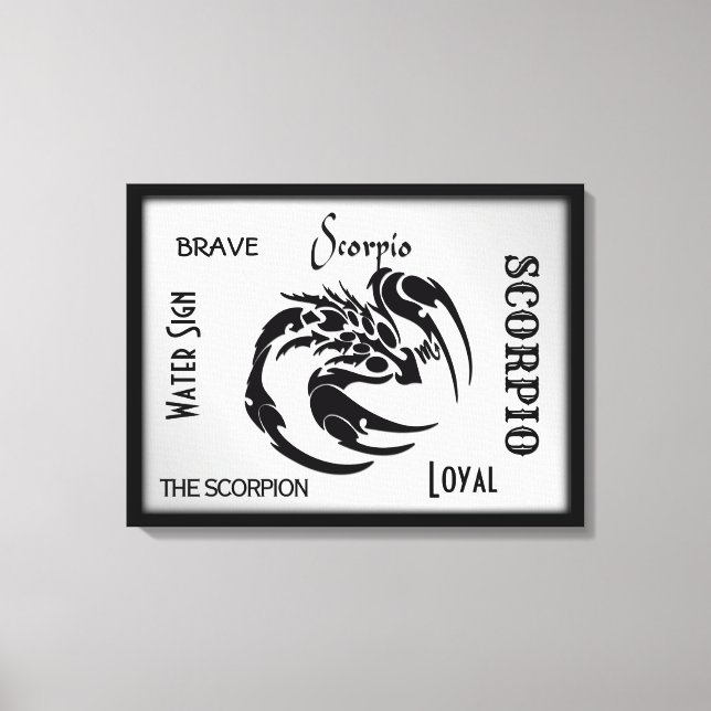 Toile SYMBOLE Zodiaque Scorpio (Recto)
