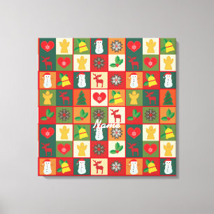 Toile Symboles de Noël Medley Art Thunder_Cove