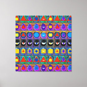 Toile Symboles élémentaires Motif Meditation Aid Tattva