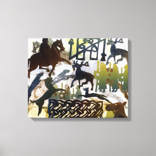 Toile Symboles Pictish et Lacing (Recto)