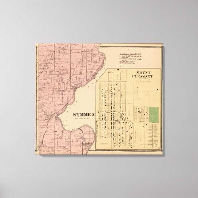Toile Symmes Mt Pleasant, Ohio (Recto)