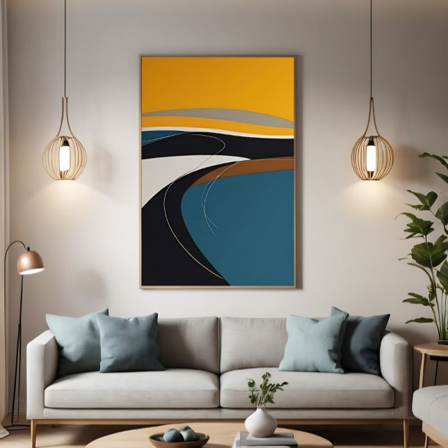 Toile Symphonie Abstraite (Créateur téléchargé)