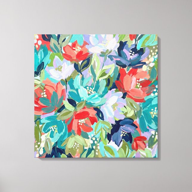 Toile Symphonie de jardin vibrant (Recto)