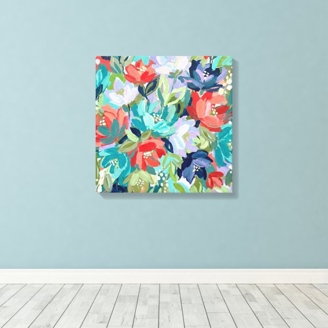 Toile Symphonie de jardin vibrant (Insitu (Plancher de Bois))