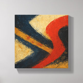 Toile "Symphony of Currents" Kyoto Edo Abstract