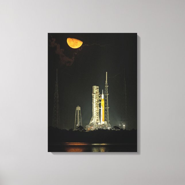 Toile Système de lancement spatial de la NASA Rocket Art (Recto)