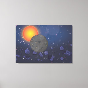 Toile système solaire