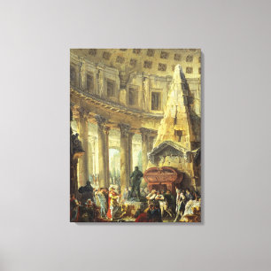 Toile T28516 Alexandre le grand visitant la tombe du