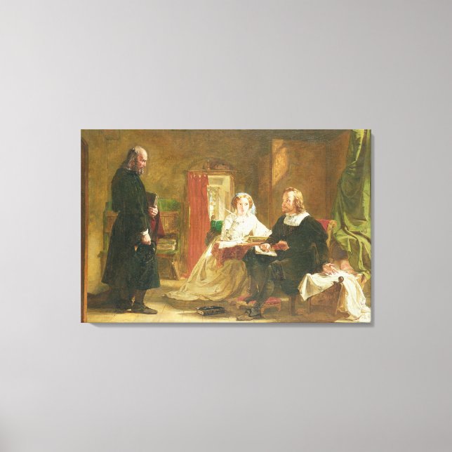Toile T33679 Une question de foi, 1863 (Recto)