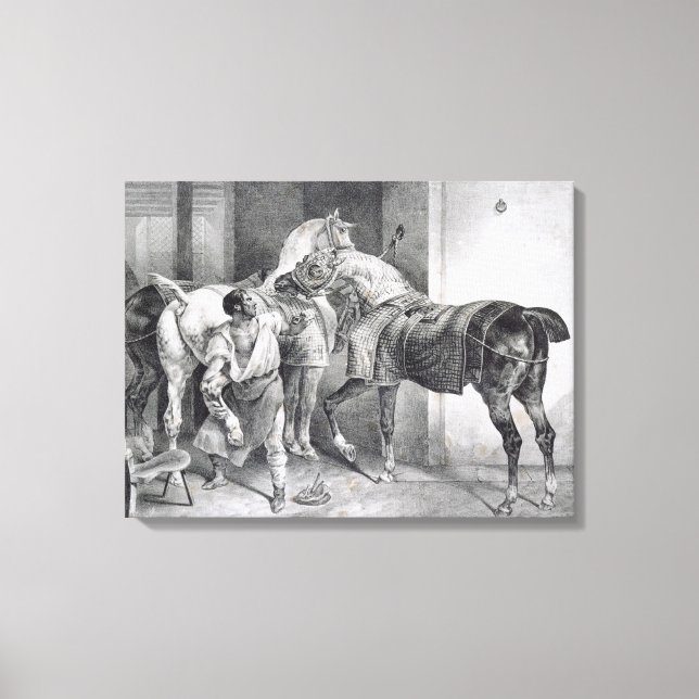 Toile T34894 The English Farrier, 1822 (litho) (Recto)