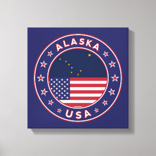 Toile T-shirt Alaska, autocollant Alaska, affiche Alaska