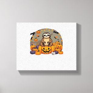 Toile T-shirt classique de Sloth-o-ween