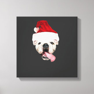 Toile T-shirt essentiel Bulldog Santa