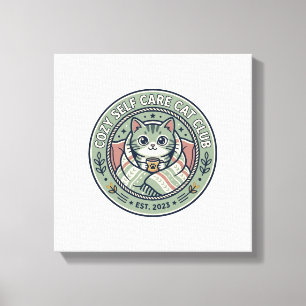 Toile T-shirt graphique chat de détente pour chats - Coz