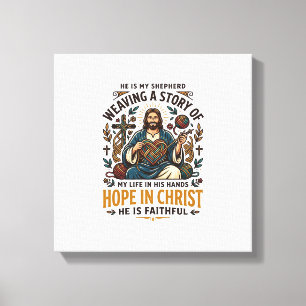 Toile T-Shirt Jésus Tricot Coudre Inspirant Foi