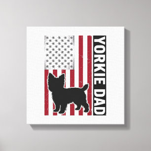 Toile T-shirt pour chien avec gravure vintage patriotiqu