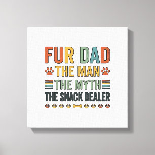 Toile T-shirt pour papa le vendeur de snacks amateur de