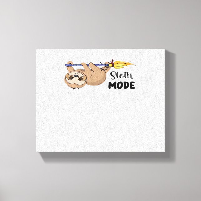 Toile T-Shirt Sloth Mode Classique (Recto)