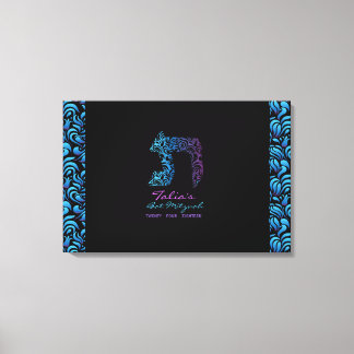 Toile T Tet Hebrew Letter Bat mitzvah Sign-In Board