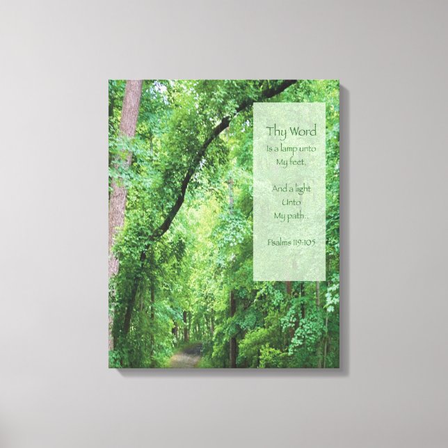 Toile Ta Parole est une Lampe à mes pieds (Recto)